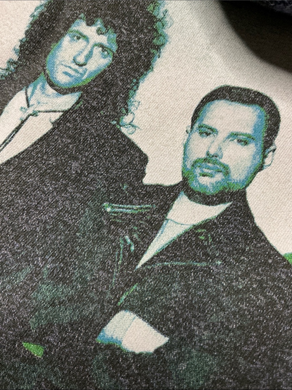 Queen Upcycled Band T Shirt Flannel Freddie Mercury Fringe Grunge - Picture 5 of 10